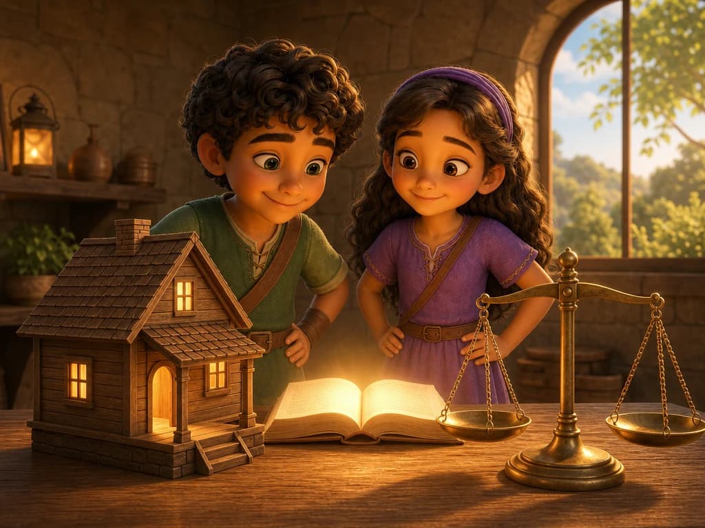 Children discovering care and fairness through an open Bible